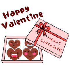 valentine heart chocolate