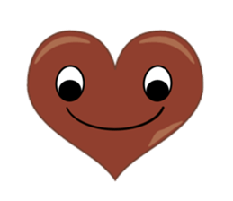 valentine heart chocolate sticker #9616744