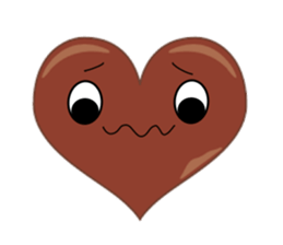 valentine heart chocolate sticker #9616745