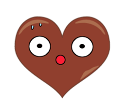 valentine heart chocolate sticker #9616747