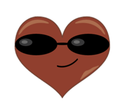 valentine heart chocolate sticker #9616748