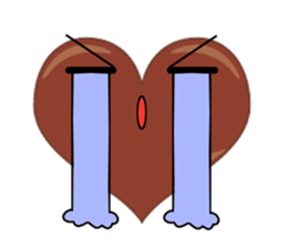 valentine heart chocolate sticker #9616749