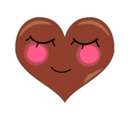 valentine heart chocolate sticker #9616750