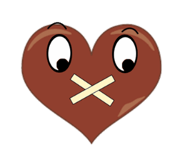 valentine heart chocolate sticker #9616751
