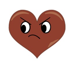 valentine heart chocolate sticker #9616752