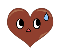 valentine heart chocolate sticker #9616753