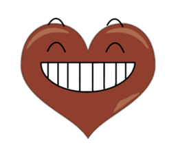 valentine heart chocolate sticker #9616757