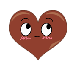 valentine heart chocolate sticker #9616758