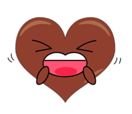 valentine heart chocolate sticker #9616759