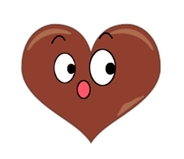 valentine heart chocolate sticker #9616761