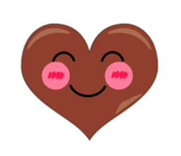 valentine heart chocolate sticker #9616762