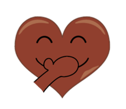 valentine heart chocolate sticker #9616763