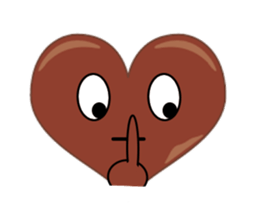 valentine heart chocolate sticker #9616766