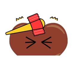 valentine heart chocolate sticker #9616767