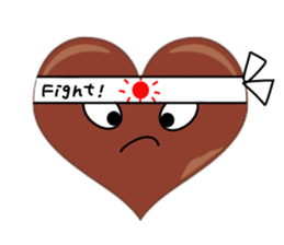 valentine heart chocolate sticker #9616768