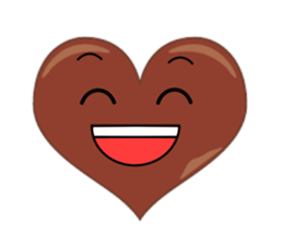 valentine heart chocolate sticker #9616769