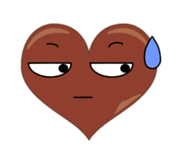 valentine heart chocolate sticker #9616770