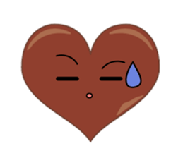valentine heart chocolate sticker #9616772