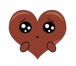 valentine heart chocolate sticker #9616774