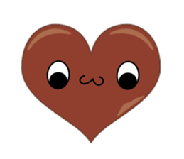 valentine heart chocolate sticker #9616776