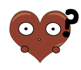 valentine heart chocolate sticker #9616778