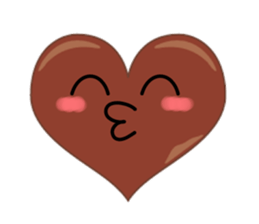 valentine heart chocolate sticker #9616779