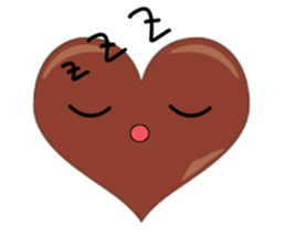 valentine heart chocolate sticker #9616782