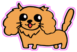 miniature dachshund tsubaki sticker #9617745