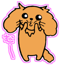 miniature dachshund tsubaki sticker #9617750