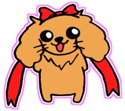 miniature dachshund tsubaki sticker #9617751