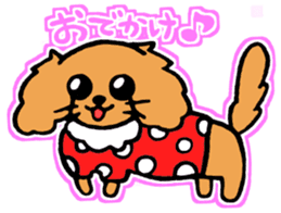 miniature dachshund tsubaki sticker #9617755