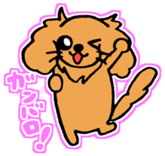 miniature dachshund tsubaki sticker #9617759