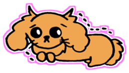 miniature dachshund tsubaki sticker #9617762
