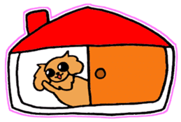 miniature dachshund tsubaki sticker #9617763