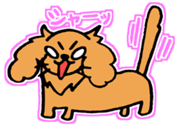 miniature dachshund tsubaki sticker #9617768