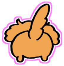 miniature dachshund tsubaki sticker #9617782