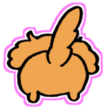 miniature dachshund tsubaki sticker #9617782