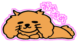 miniature dachshund tsubaki sticker #9617783