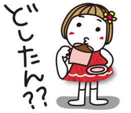 Bangs short girl vol.13 sticker #9618493