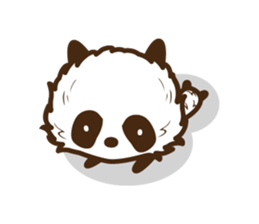 Head is larger panda. sticker #9618587