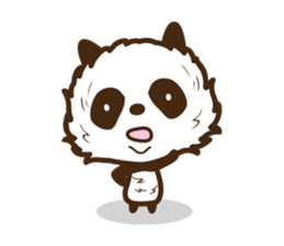 Head is larger panda. sticker #9618588