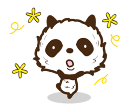 Head is larger panda. sticker #9618589