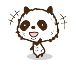 Head is larger panda. sticker #9618591