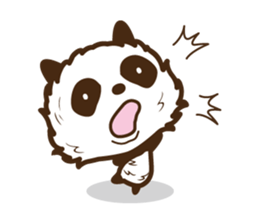 Head is larger panda. sticker #9618599