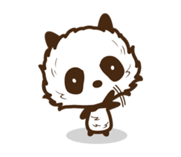 Head is larger panda. sticker #9618602