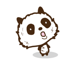 Head is larger panda. sticker #9618606