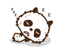 Head is larger panda. sticker #9618608