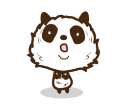 Head is larger panda. sticker #9618613