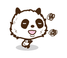 Head is larger panda. sticker #9618617