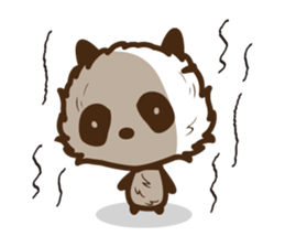 Head is larger panda. sticker #9618618